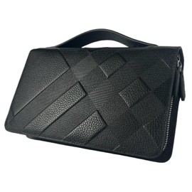 Indy Genuine Leather Second Bag, Clutch Bag, Handbag, Mini Bag, Case, Large Wallet, Men's, Wedding, Second Gift, Men's Attractive Bag (Black), Black