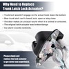 X AUTOHAUX Trunk Lock Actuator Rear Tailgate Latch Actuator for