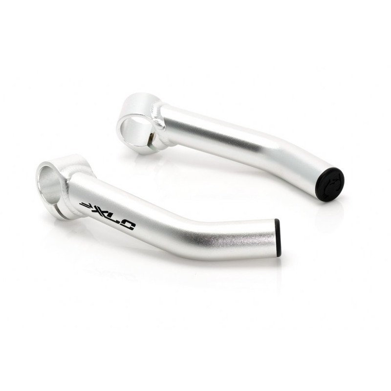 XLC Bar-Ends gebogen BE-A01, Ausführung:silber matt, Size:Länge: 140 mm