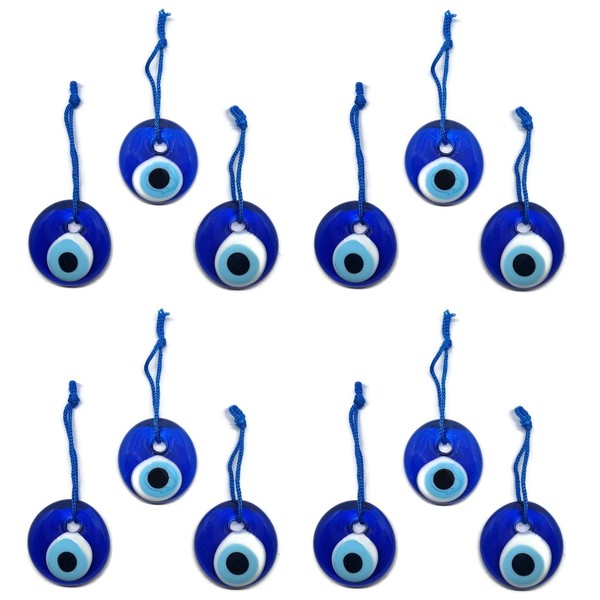 Turkish Eye Hanging Glass Evil Eye Blue Good Luck 4cm