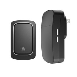 Self-Powered Wireless Doorbell, Black