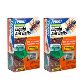 TERRO T1804SR Outdoor Ready-to-Use Liquid Ant Bait Killer and Trap - Kills Common Household Ants - 8 Bait Stations