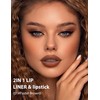 Jutqut 2-in-1 Lip Liner and Lipstick Lip Combo Set, Matte