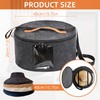 Ohiyoo Travel Hat Box Hat Boxes with Lid Storage Boxes