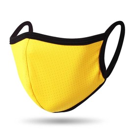 Men Women Soft Face Mask Breathable Reusable Washable Coverings For Cycling Mask - Color: Yellow