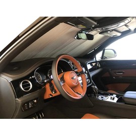 HeatShield, The Original Windshield Sun Shade, Custom-Fit for Bentley Bentayga SUV 2016, 2017, 2018, 2019, 2020, 2021, 2022, 2023 Silver Series