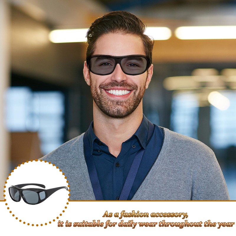 3 Pack Driving Glasses, Retro Wrap Around Glasses,Reduce Harsh Headlight