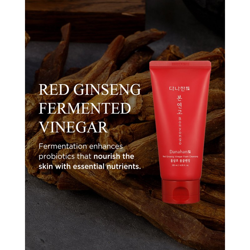 Danahan Bonyongo Red Ginseng Vinegar Foam Cleanser – Gentle Deep