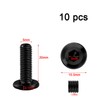 Pack of 10 Screws M5 × 20, Flat Head Screws