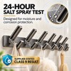 No-Drill Aluminum Wall Hooks for Clothes & Towels – 6-Hook
