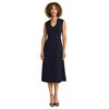 Maggy London Women's Sleeveless V-Neck Midi Elegant A-Line Silhouette for