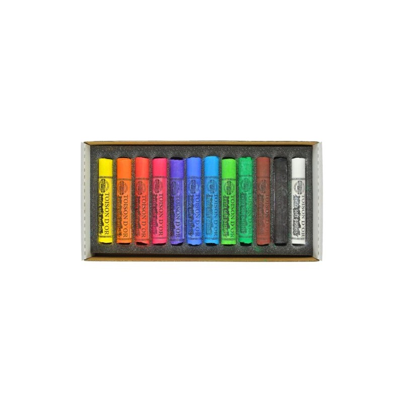 Koh-i-noor Toison D'or - 12 Round Extra Soft Pastels. 8552