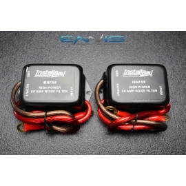 Install Bay 2 NOISE FILTER 50 AMP 12V HUM ENGINE SUPPRESSOR AUDIO CAR POWER WIRE IBNF50