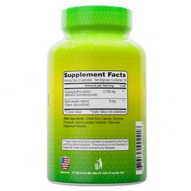 ALFA VITAMINS Ashwagandha Vitamin Supplement, 2,100 mg Pure Ashwagandha Root Powder & Extract, Supports Digestion, Immune System, Joint, Heart & Muscle Health, Gluten Free, Non GMO, 90 Capsules