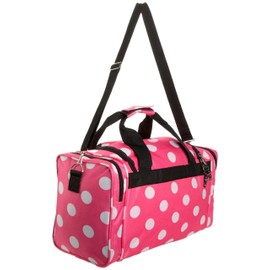 Rockland Duffel Bag, Pink Dots, 19-Inch
