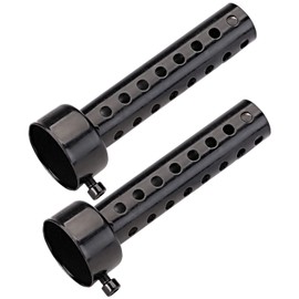 Yuumo+ Inner Silencer Inner Baffle Bike Muffler Silencer Exhaust Steel Universal Width: 1.4 / 1.8 / 1.8 / 1.9 / 2.4 inches (35 / 42 / 45 / 48 / 60 mm) Set of 2 Black Long 1.6 inches (42 mm)