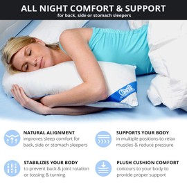 Contour L Shaped Bed & Body Support Pillow for Side Sleepers | Contour