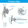 Bonsicoky Garage Door T-Handle Lock with 2 Keys, T-Handle Universal