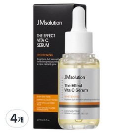 JM Solution The Effect Vita C Whitening Serum, 4 pieces, 30ml / 제이엠솔루션 더 이펙트 비타C 미백 세럼, 4개, 30ml