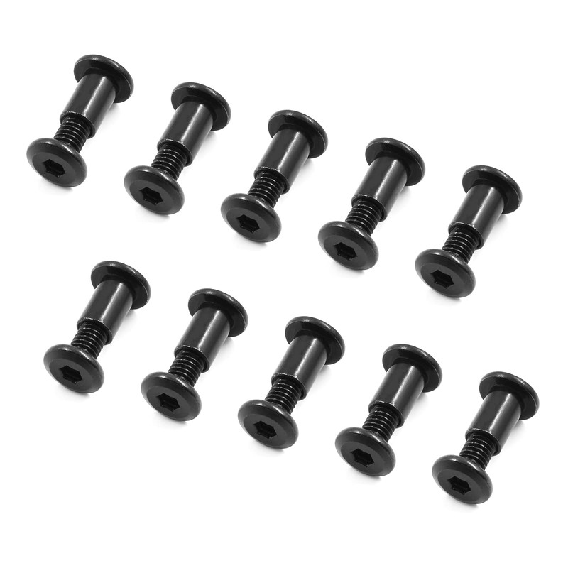 Jersvimc 10 Pair(20 Piece) M6x16mm Hex Drive Socket Cap Bolt