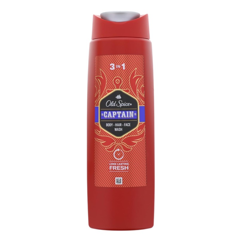 3 x Old Spice Captain 3-in-1 Shower Gel & Shampoo