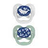 Dr. Brown's Advantage Glow-in-The-Dark Baby Pacifier, Fully Symmetrical Soother with