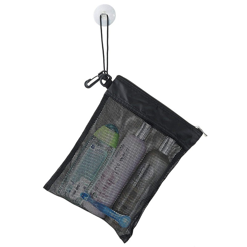 Shower Bag Tote, Mesh Caddy Toiletry Organizer 12”L x 9”W,