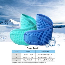 MUNSKT Dog Cooling Bandana, 2 PCS Cooling Collar for Dogs, Reusable Adjustable Ice Scarf, Summer Accessories to Keep Pets Cool in Hot Weather (L)