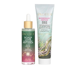 Pacifica Belleza | Scalp Love Romero Mint Serum + romero Detox cuero cabelludo exfoliante | Exfolia suavemente y elimina la acumulación de productos | Purifica y revive tu cuero cabelludo | 100% vegano y libre de crueldad