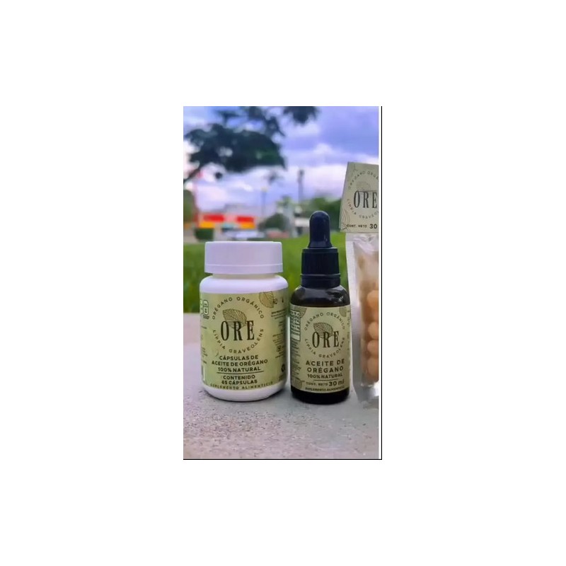 Aceite De Oregano 30 Ml 1 Capsulero 65 Pz 1bolsa