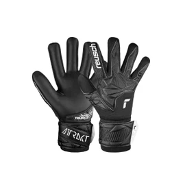 Reusch Attrakt Infinity NC Goalkeeper Gloves for Adults Ideal for Artificial Grass, 9, Black