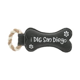 Pavilion Gift Company - San Diego - 12' Canvas Rope Dog Toy Play Fetch Dog Doggy Puppy K9 Gift