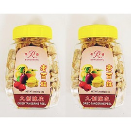 Dried Tangerine Peel, 3 oz, Traditional Chinese Herbal Snack,2-Pack 九制陈皮