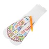 Healvian 1sets Reflexology Socks Acupoint Chart for Foot Massage Acupressure