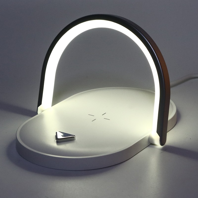 15W Wireless Charging Night Light White Mini Charging Lamp for