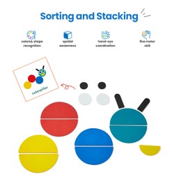 LiKee Open Ended Wooden Shape Puzzles for Toddlers 3+ Years Old, Montessori Development Toys Preschool Education Activity Travel Toy Board Games for Kids 4-8 Yrs