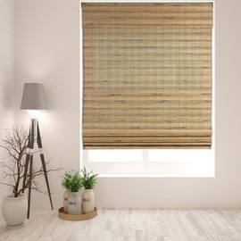 Arlo Blinds Cordless Tuscan Bamboo Roman Shades Light Filtering Window Blinds - Size: 34.5" W x 60" H
