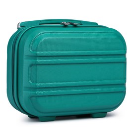 Kono Vanity Case ABS Hard Shell Makeup Case Box Organiser Beauty Case Make up Case Box (12", Turquoise)