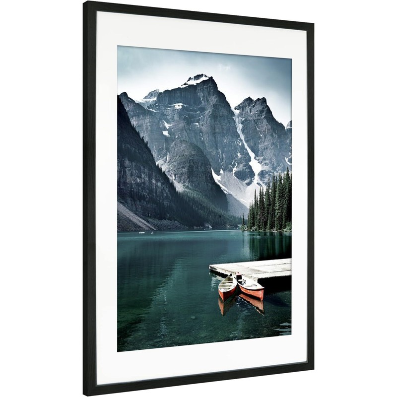 iRahmen 24x36 Poster Frame Set of 2 with Plexiglass, Black