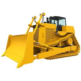 12" Tracklayer Dozer #2 Wall Sticker Decal Graphic Art Childrens Toy Play Room Heavy Machinery Outdoors Game Man Cave Bedroom Office Living Room Decor New