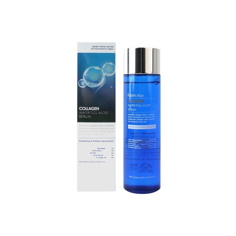 Farm Stay 팜스테이 콜라겐 워터 풀 모이스트 세럼 250ml Farm