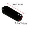 50pcs Vinyl Flexible End Caps, Rubber End Caps, Black Bolt