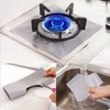 Gas Stove Liners, 6 pcs/Set Reusable Fiberglass Gas Stove Protector