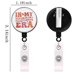 Lywjyb Birdgot Veterinary Badge Reel - Retractable ID Card Holder with Alligator Clip - Nickel Free, Hypoallergenic - Perfect for Veterinarians, Doctors, Nurses