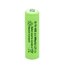 GSUIVEER Ni-Mh AA 600mAh 1.2V Rechargeable Battery for Outdoor Solar Lights Garden Lamp(4 Pack)