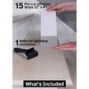 FINEHOUS 32"x4" Non-Slip Stair Treads Tape (15-Pack) - Clear Anti-Slip