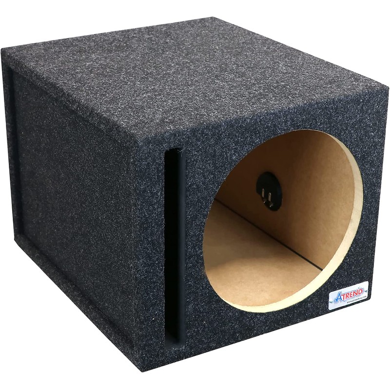 Atrend 12SQV 12” Single Vented Subwoofer/Speaker Enclosure Made in USA,