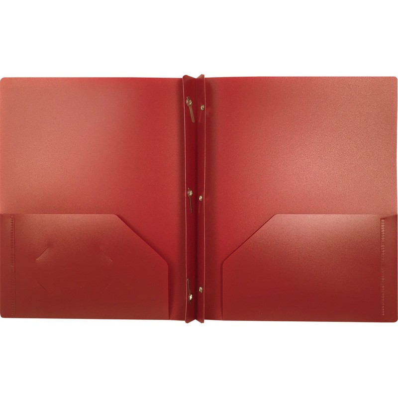 León 2-Pocket Carpeta de plástico con sujetadores, 1 carpeta, paquete