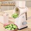 YHBRAK Rotary Cheese Grater with 5 Well-designed Blades & Strong