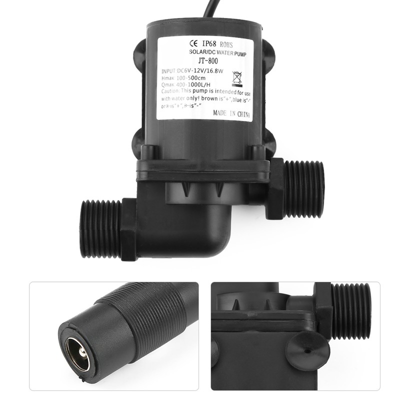 Mini DC Brushless Water Pump for Small Fish Pond 12V